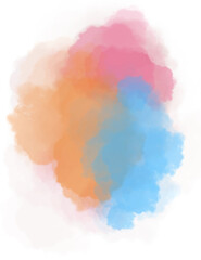 Obraz premium abstract watercolor background with clouds