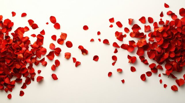 Abstract floral design with petals forming parabolic curves. Minimalist composition with text space