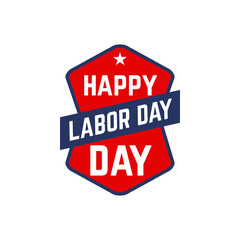 Labor Day vector greeting card ,badge and labels. Design element in vector.