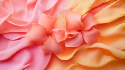 Fototapeta premium Abstract flower petals in soft pink and peach tones