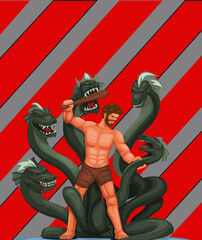 Hercules is a Greek and Roman mythological figure known as a demigod hero with extraordinary strength.