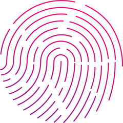 Fingerprint design. fingerprint icon design, isolated on white background