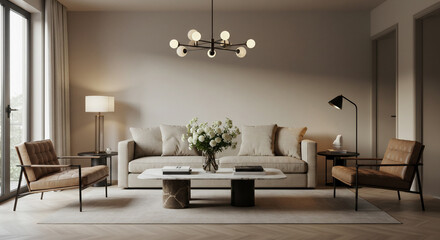 Fototapeta premium quiet luxury elegant living room