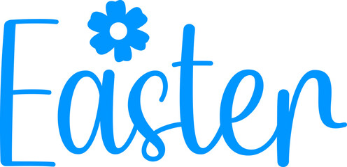 Easter typography clip art design on plain white transparent isolated background for card, shirt, hoodie, sweatshirt, apparel, tag, mug, icon, poster or badge