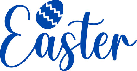 Easter typography clip art design on plain white transparent isolated background for card, shirt, hoodie, sweatshirt, apparel, tag, mug, icon, poster or badge