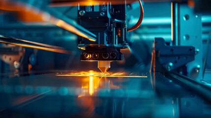 Fototapeta premium A photo of a 3D printer