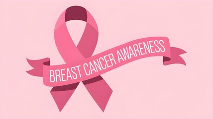Obraz premium Pink Ribbon for Breast Cancer Awareness