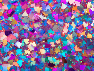 Colorful glitter texture with sparkle effect