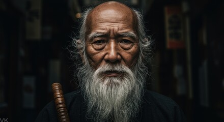 Wise Old Japanese Man from Tokyo
