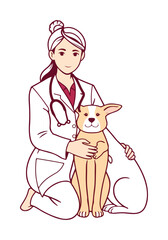 Solid Color Vector Illustrations for World Veterinary Day: Veterinarian Care, Animal Health, Pet Bond, Vet Tools, Superhero Vet, Animal Health Progress, Wildlife Care, and Pet Friendship Designs