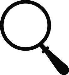 Magnifying glass silhouette