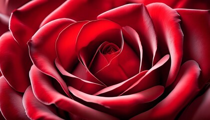 Naklejka premium close up detail of red rose petals