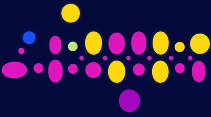 Colorful Abstract Background with Geometric Shapes and Retro Style