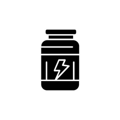 Sport Essentials: Black Icon Pack – Minimalist Athletic Vector Icons for Fitness & Gym Equipment powder protein 