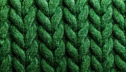 closeup texture of green knitwear