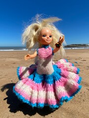 little girl on the beach