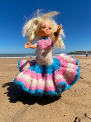 little girl on the beach