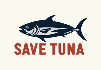 Vector Designs for World Tuna Day - Social Media, T-Shirt, Sticker, Poster, Print Cards, Animated GIF - Solid Colors, No Gradients, Eco-Friendly Illustration