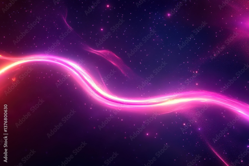 Poster vibrant abstract cosmic waves create a mesmerizing visual experience in deep space
