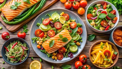 grilled vegetables on a plate