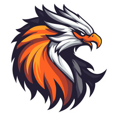 Esports vector logo featuring a mystical griffin in a side view design