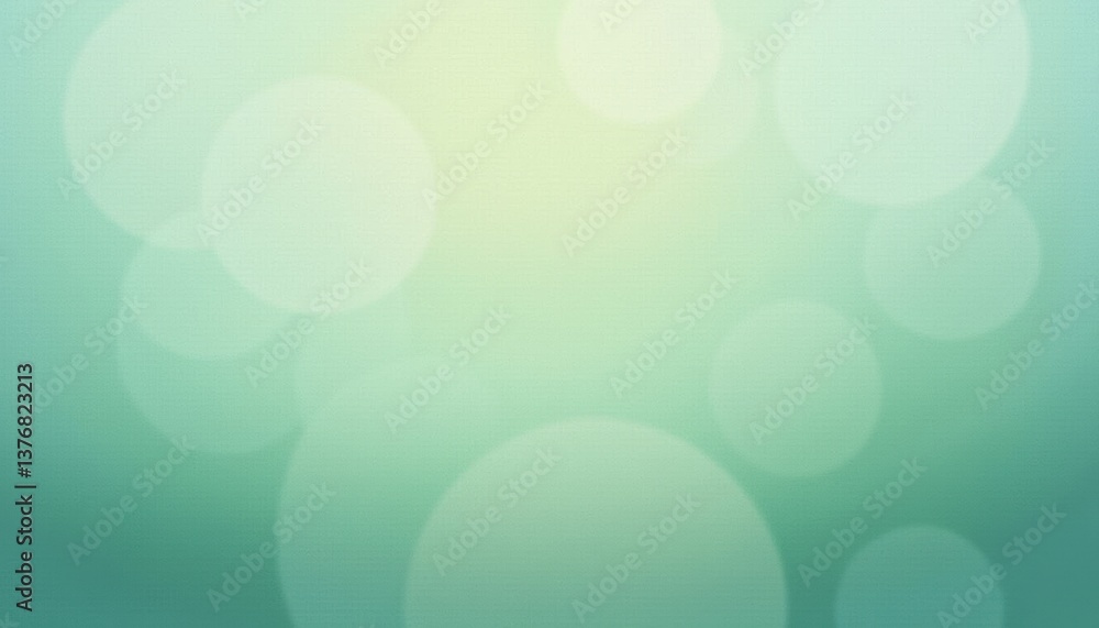 Aufkleber soft abstract bokeh background in green and blue tones