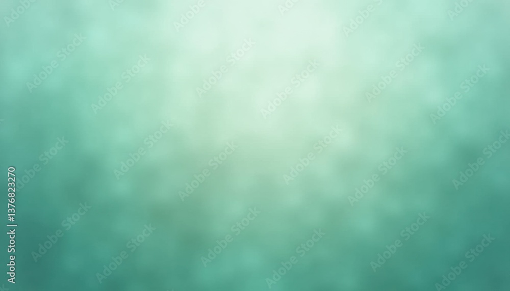 Poster Abstract teal gradient background with soft bokeh effect  