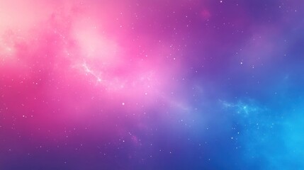 Obraz premium Cosmic Nebula: A Dreamy Pink and Blue Galaxy