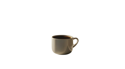 Obraz premium A steaming cup of coffee on a black background perfect for morning routines and cozy moments