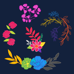 floral background with flowers