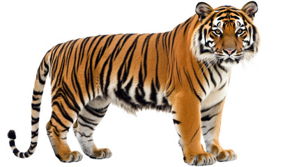 Obraz premium tiger on white background