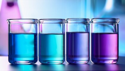 test tubes with colorful liquid