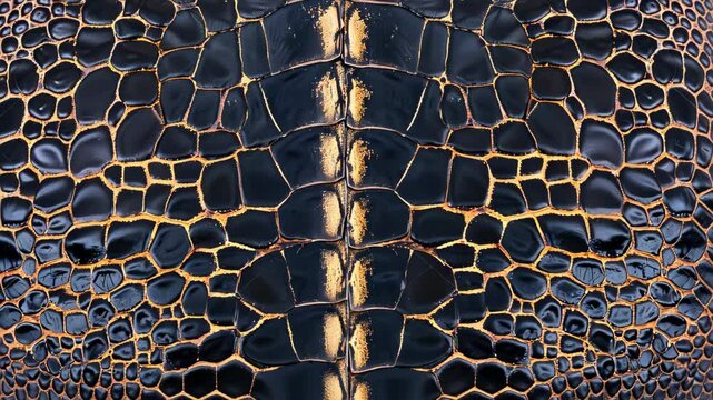 Intricately detailed lizard skin pattern offers a unique texture with its organic complexity, Ai Generated.