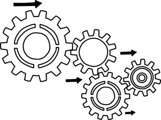 Interlocking Gear Mechanism Diagram