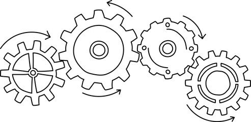 Interlocking Gear Mechanism Diagram