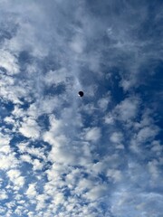 Sky, clouds and a balloon 