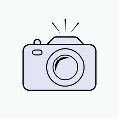 Camera Icon. Photography, Documentation Element Symbol.