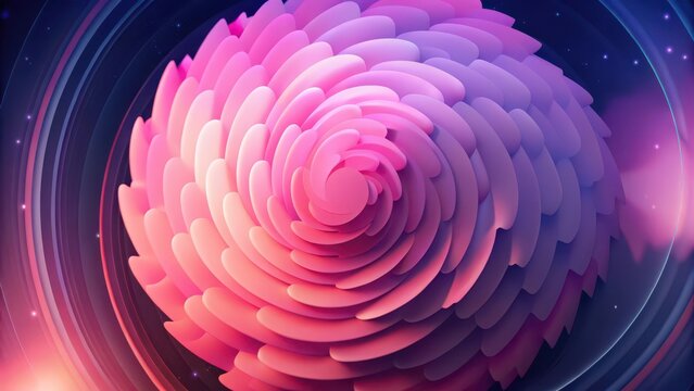 Abstract Pink Swirl Background