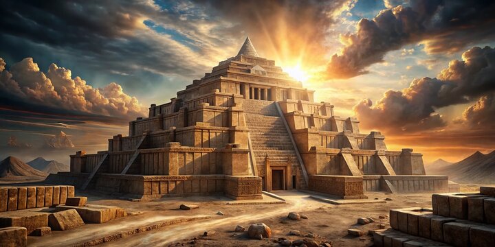 Ancient Mesopotamian Architecture: Mysterious Ziggurat, Celestial City, Anunnaki Inspired Design