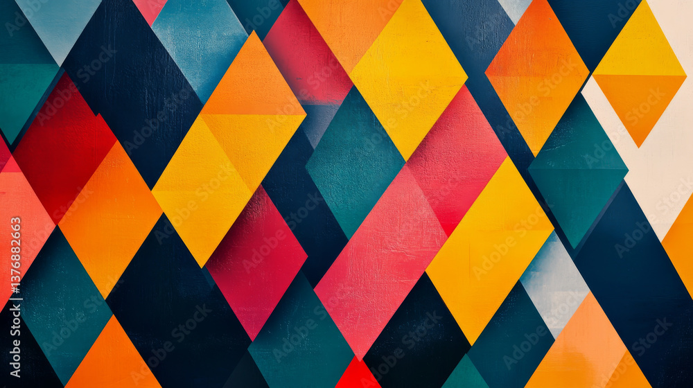 Poster abstract geometric background with triangles. design element