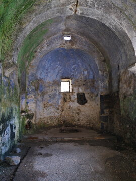 an old church scenery from kayakoy fethiye turkey