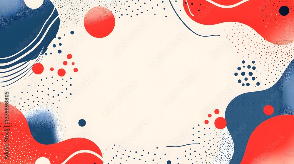 Aufkleber a stunning red and blue abstract background with smooth gradients and geometric patterns for creativ