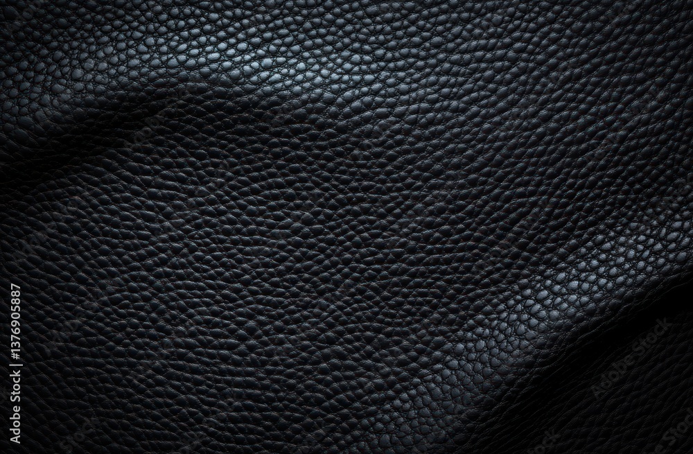 Poster black leather texture close-up hyper-realistic surface pattern background design
