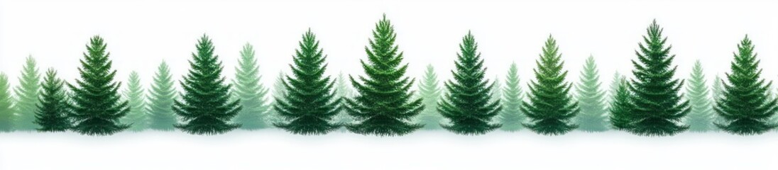 Fototapeta premium Green Checkered Fabric with Pine Trees for Christmas and Winter Celebrations