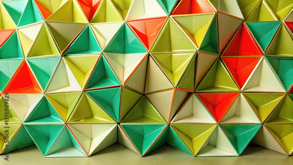 Poster Abstract Triangular Pattern Background