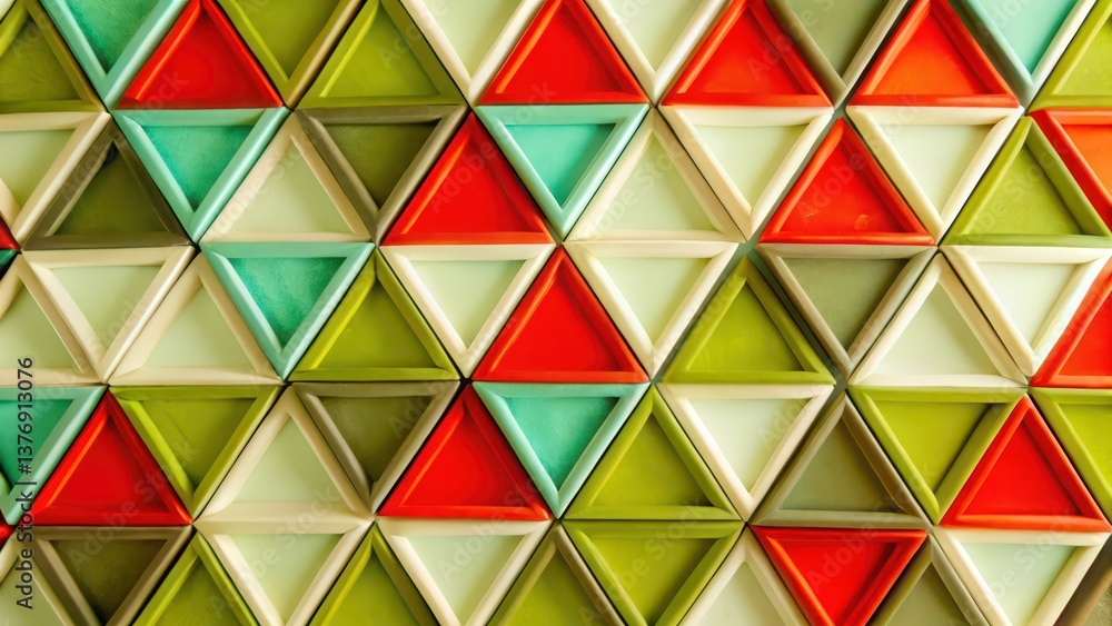Poster abstract triangle pattern background