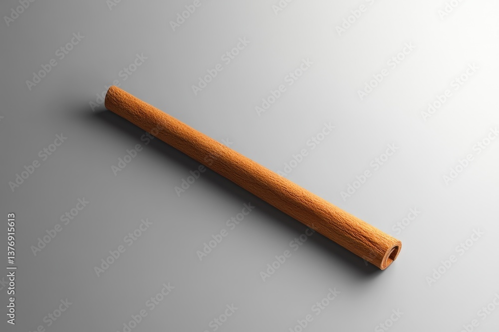 Poster a long cylindrical object with a textured surface on display
