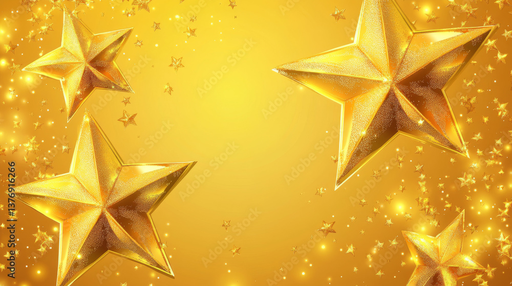 Poster y2k golden frames set isolated on background. vector realistic illustration of abstract yellow borde