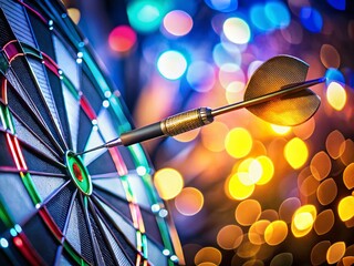 Conceptual Dartboard Photography: Aim, Target, Success, Strategy, Goal