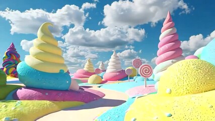 Candy Land Dreamscape - Powered by Adobe